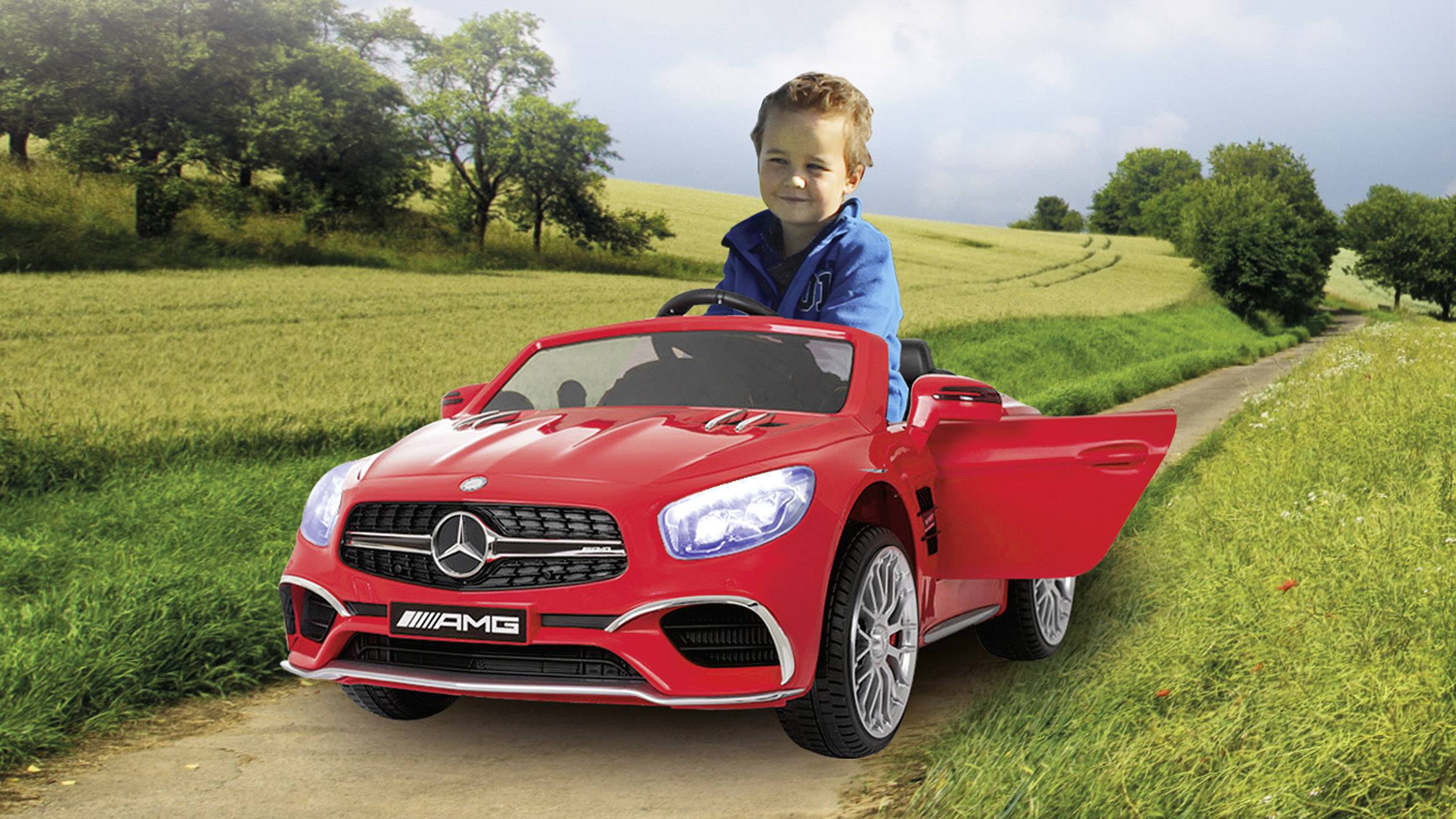 1:4 Elektro Ride-on Mercedes SL65 rot
