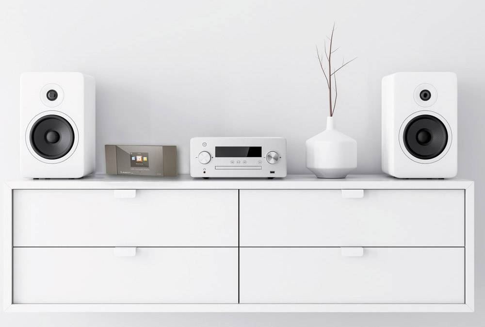 Albrecht DR 463 Internet Radio-Adapter DAB+, UKW, Internet Bluetooth®, DLNA, WLAN, Internetradio DLNA-fähig Silber