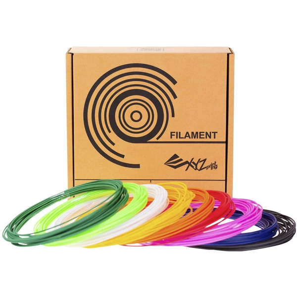 XYZprinting RFPCLXTW00F 3D Pen PCL Filament Filament-Paket 1.75 mm 200 g Rot, Orange, Gelb, Grün, Blau, Neongrün, Violett, Weiß, Schwarz 1 St. XYZprinting RFPCLXTW00F 3D Pen PCL Filament Filament-Paket 1.75 mm 200 g Rot, Orange, Gelb, Grün, Blau, Neongrün, Violett, Weiß, Schwarz 1 St.