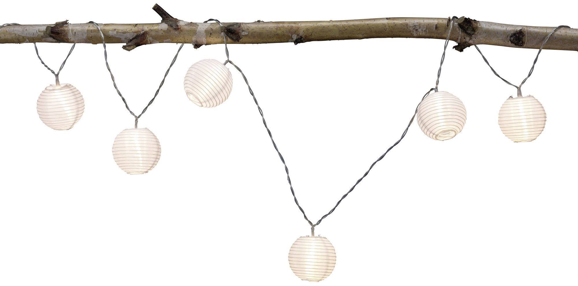 Paulmann 94166 Motiv-Lichterkette Lampion batteriebetrieben Anzahl Leuchtmittel 7 LED Warmweiß
