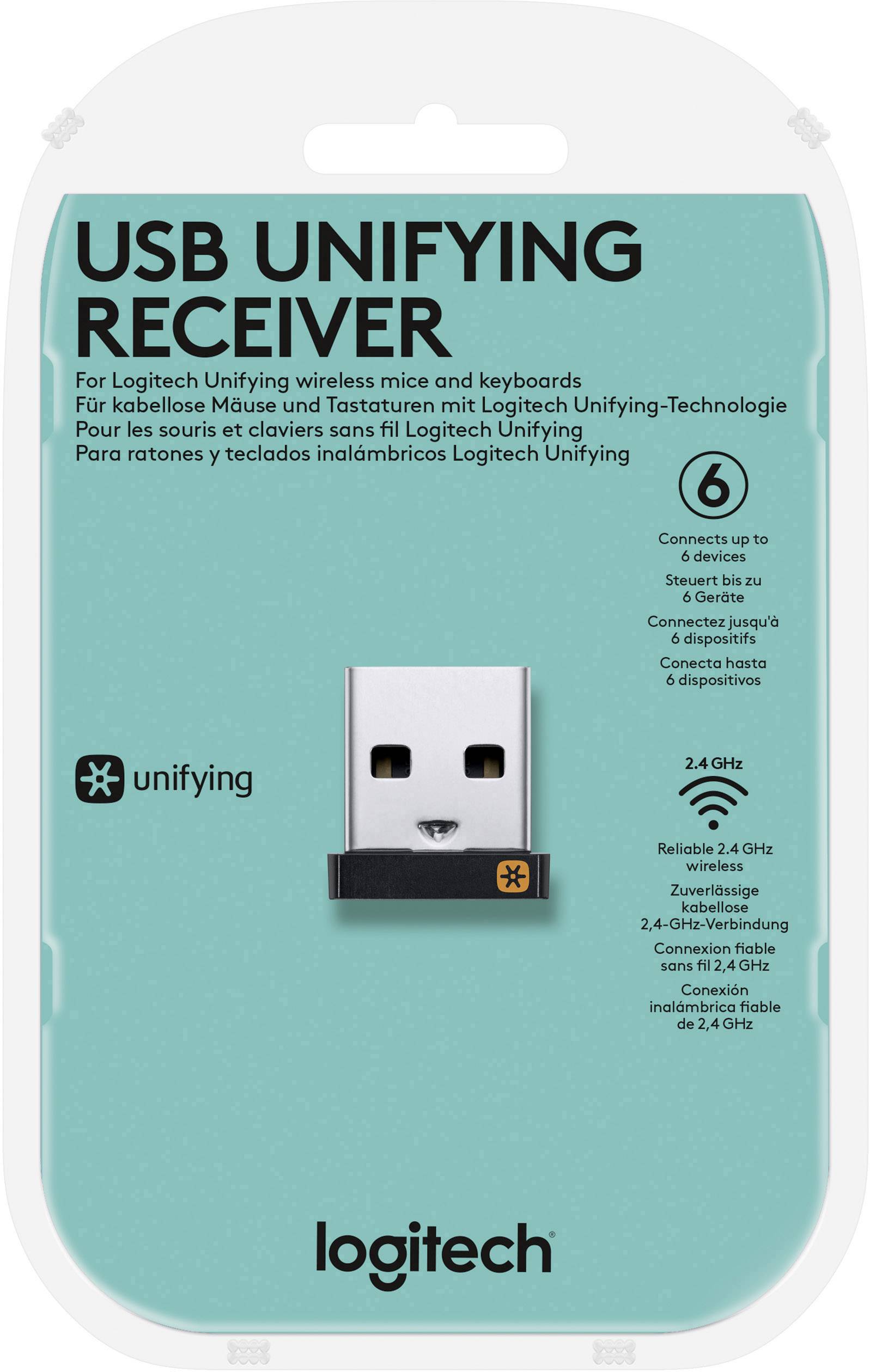 Logitech Pico USB Unifying Receiver USB-Funk-Empfänger Schwarz