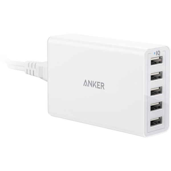 Anker PowerPort 5 A2124322 USB-Ladestation Steckdose Ausgangsstrom (max.) 8000mA 5 x USB Anker PowerPort 5 A2124322 USB-Ladestation Steckdose Ausgangsstrom (max.) 8000mA 5 x USB