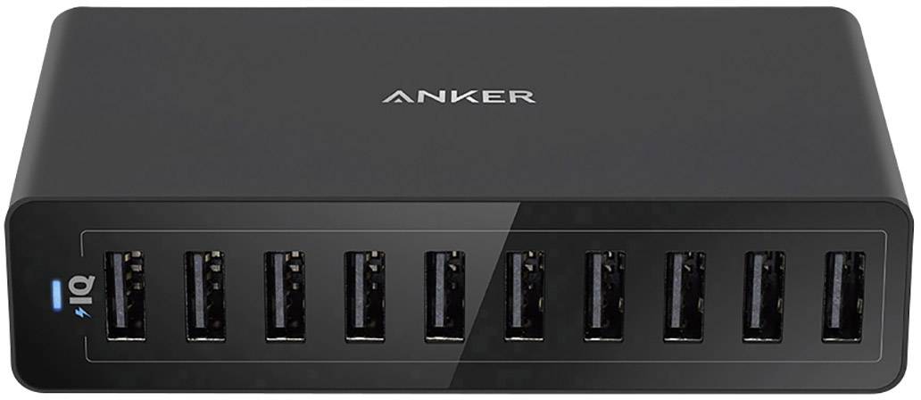 Anker PowerPort 10 A2133311 USB-Ladestation Steckdose Ausgangsstrom (max.) 12000 mA 10 x USB