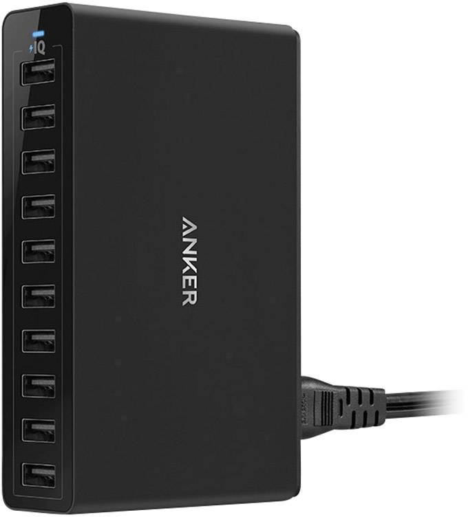 Anker PowerPort 10 A2133311 USB-Ladestation Steckdose Ausgangsstrom (max.) 12000 mA 10 x USB