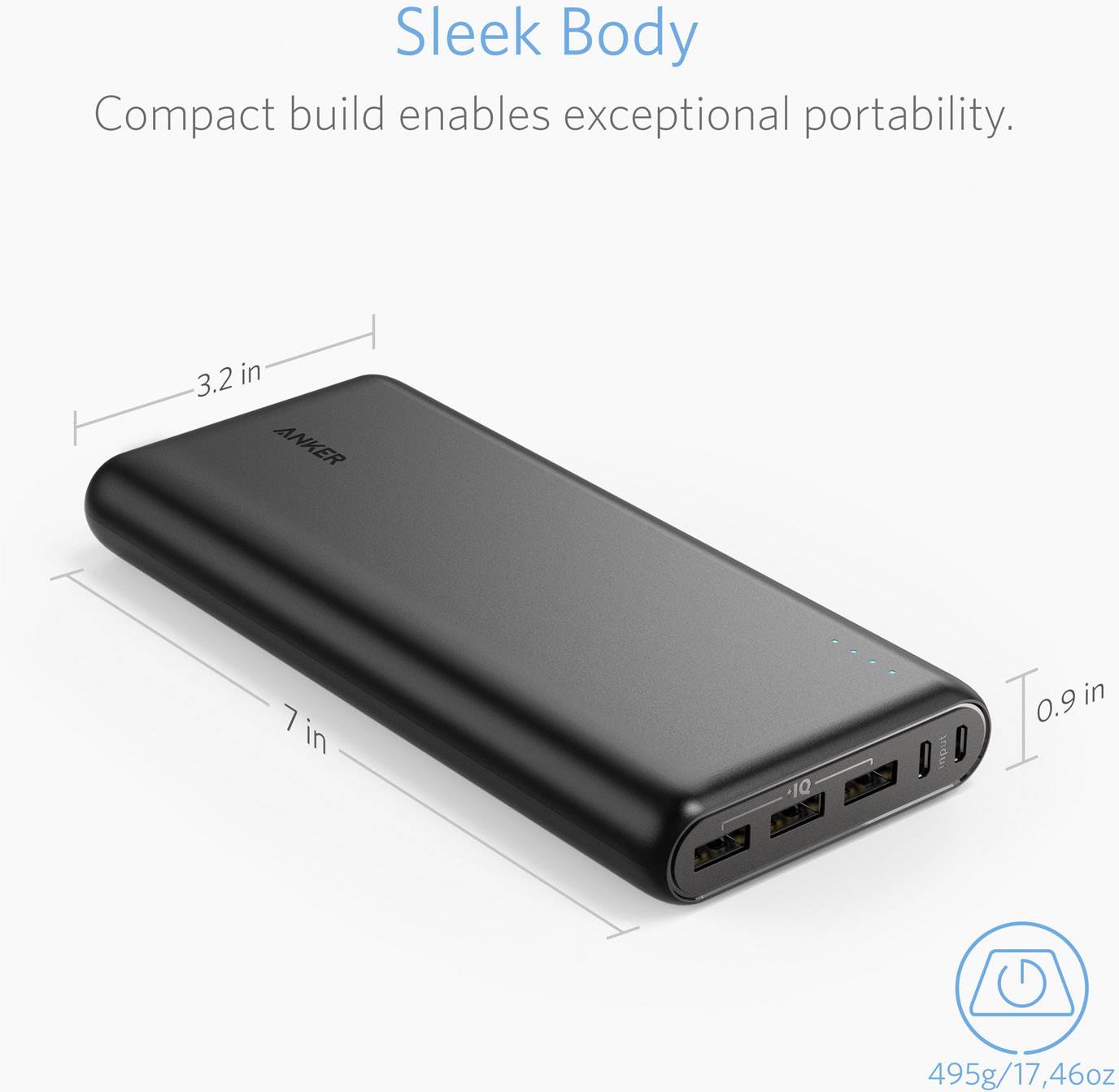 Anker PowerCore 26800 Powerbank (Zusatzakku) Li-Ion 26800 mAh A1277011
