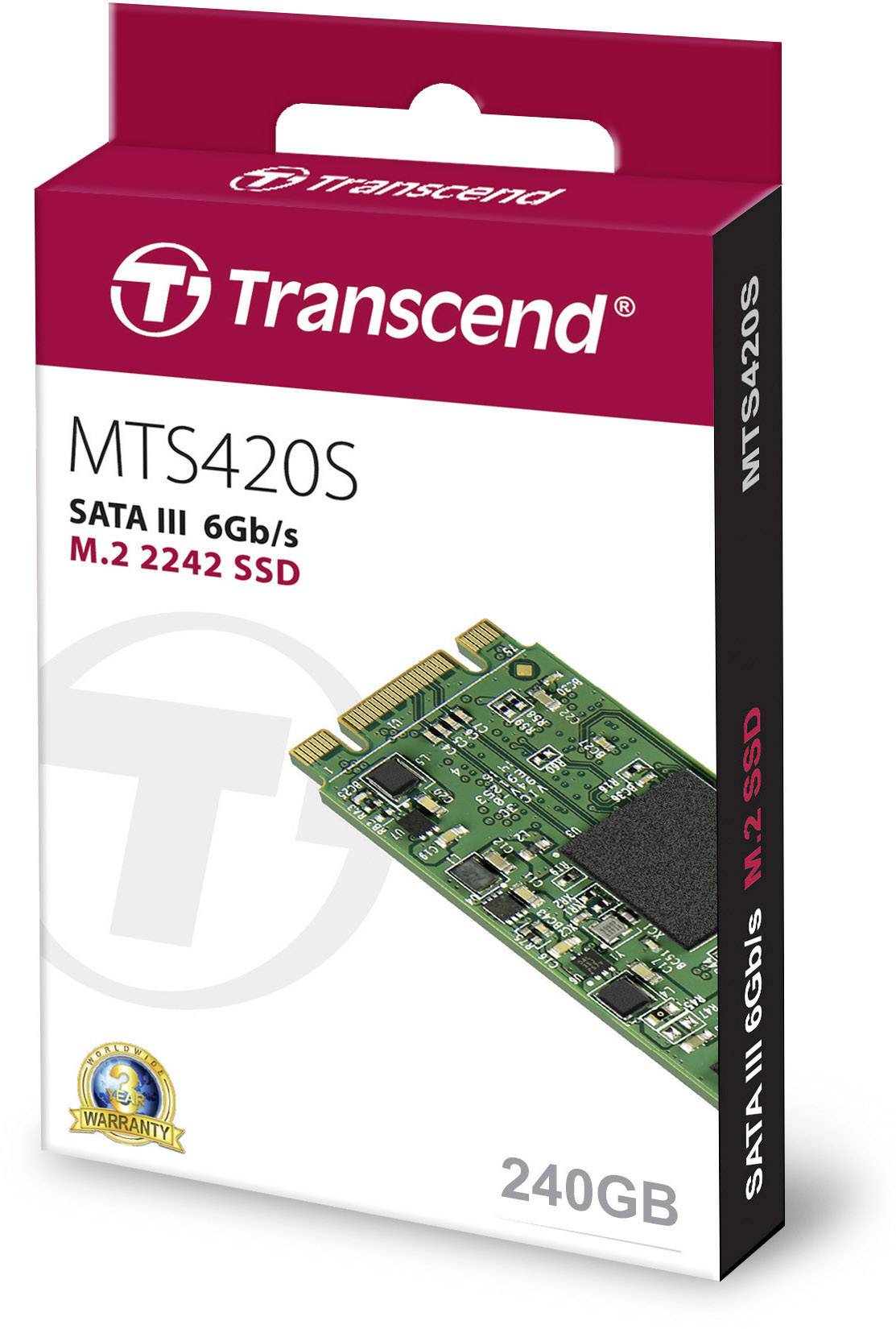 Transcend 420S 240 GB Interne M.2 SATA SSD 2242 M.2 SATA 6 Gb/s Retail TS240GMTS420S