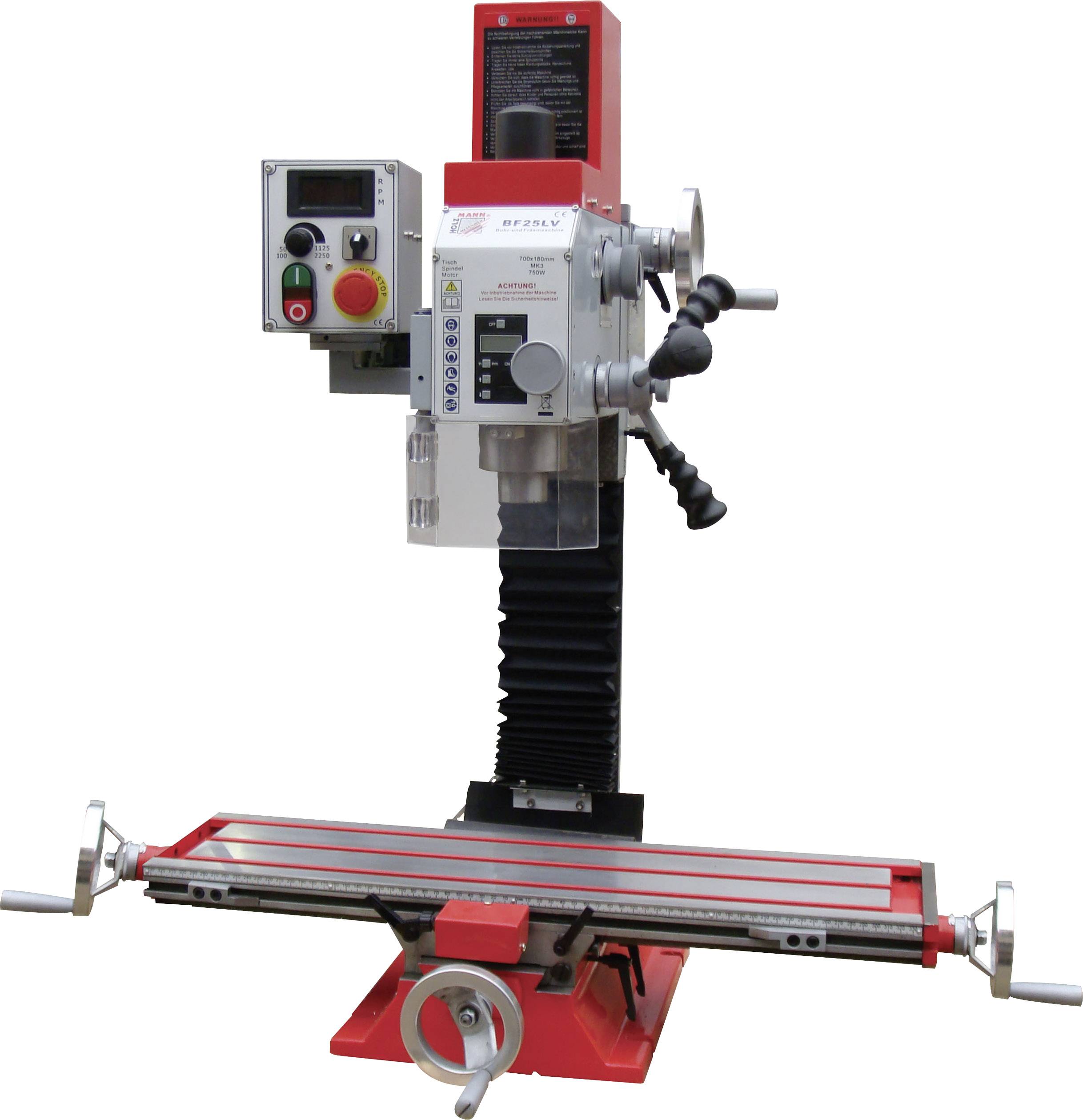 Holzmann Maschinen BF25VLN_230V Fräsmaschine 700/1000 W 230 V