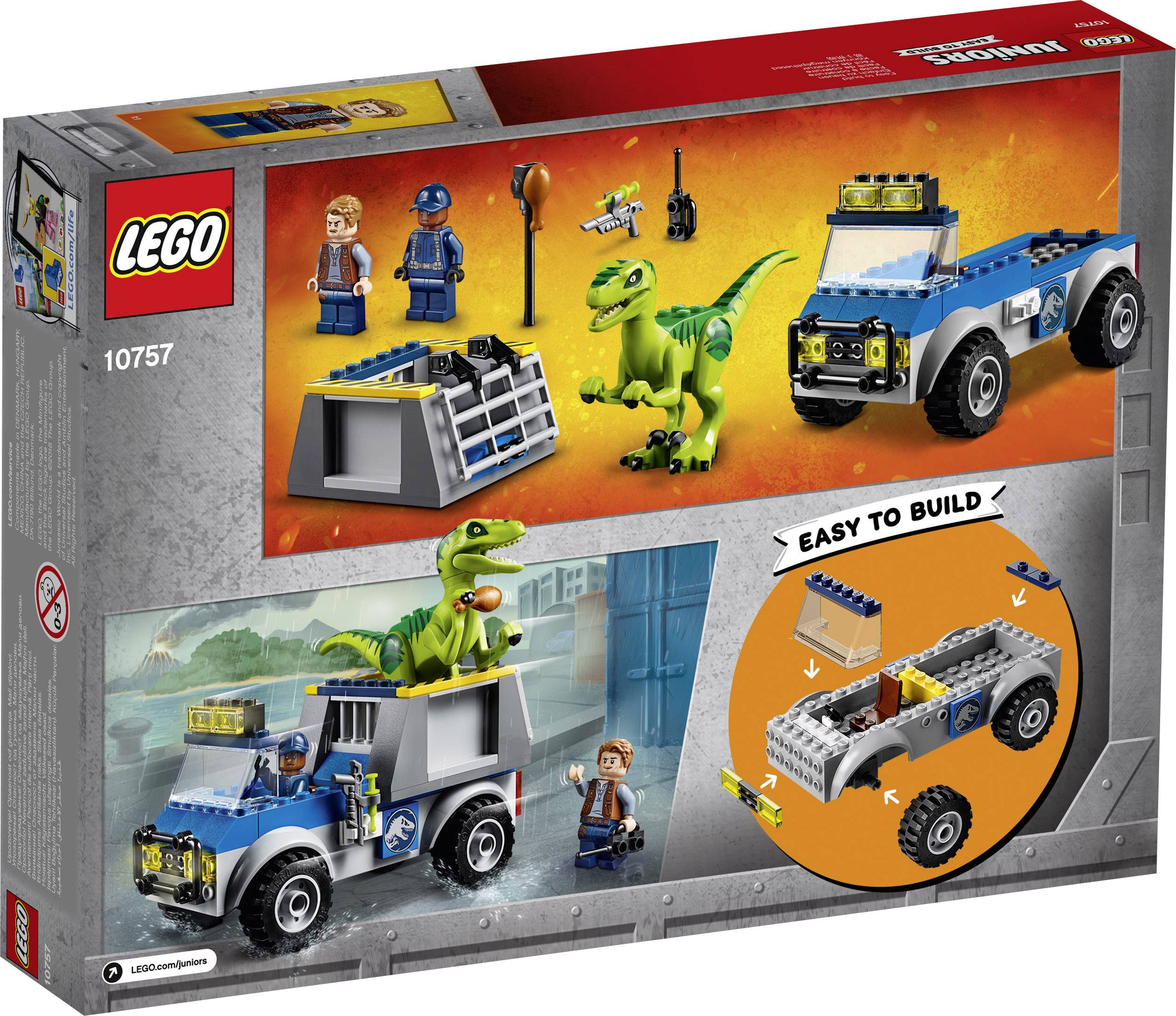 10757 LEGO® JUNIORS Raptoren Rettungstransporter