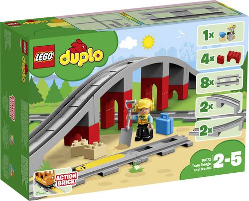 10872 LEGO DUPLO Eisenbahnbrücke und Schienen