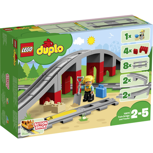 Pont de chemin de fer et des rails LEGO® DUPLO® 10872 Nombre de LEGO (pièces)26