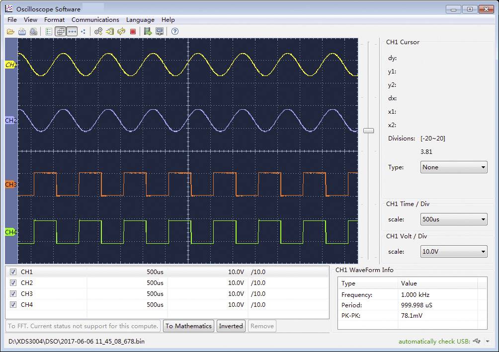 VOLTCRAFT DSO-6204F Digital-Oszilloskop kalibriert (ISO) 200MHz 1 GSa/s 10000 kpts 8 Bit Digital-Speicher (DSO)