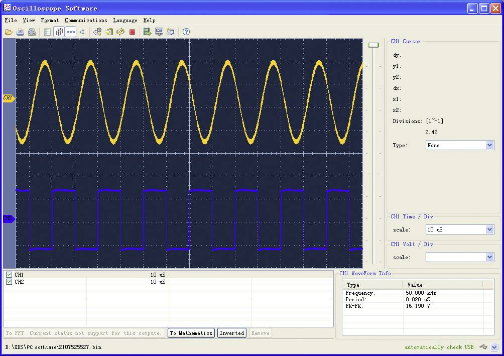 VOLTCRAFT DSO-6202FM Digital-Oszilloskop 200MHz 2-Kanal 1 GSa/s 40000 kpts 14 Bit Digital-Speicher (DSO), Funktionsgenerator