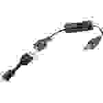 Renkforce USB-Kabel USB 2.0 USB-A Stecker, Apple Lightning Stecker 0.30m Schwarz inkl. Ein/Aus-Schalter, vergoldete Steckkontakte