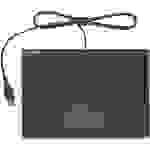 Keysonic ACK-3410 USB Tastatur Deutsch, QWERTZ, Windows® Schwarz Integriertes Touchpad, Maustasten