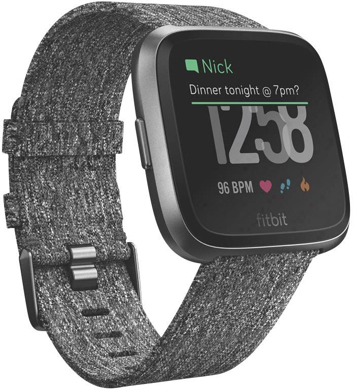 FitBit Versa Special Edition Smartwatch   S/L Dunkelgrau