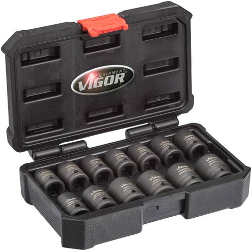 Vigor Kraft-Steckschlüsseleinsatz-Set 1/2 (12.5 mm) 13teilig V5550S
