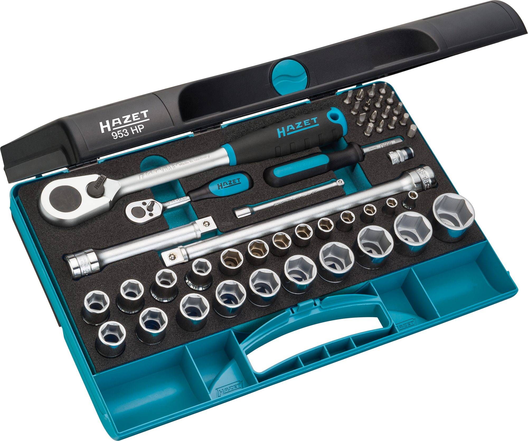 HAZET Steckschlüssel-Satz 953HP Vierkant hohl 12,5 mm (1/2 Zoll)