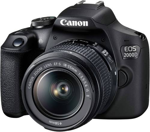 Canon EOS 2000D Digitale Spiegelreflexkamera EF S 18 55mm IS II 24.1 Megapixel Schwarz Optischer Suc  - Onlineshop Voelkner