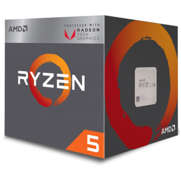 AMD Ryzen 5 3400G 4 x 3.7 GHz Quad Core Prozessor (CPU) Boxed Sockel (PC): AMD AM4 65 W