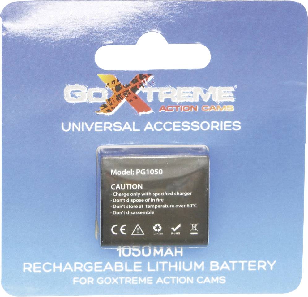 GoXtreme Endurance 1050 Kamera-Akku ersetzt Original-Akku (Kamera) Endurance 1050 3.7V 1050 mAh