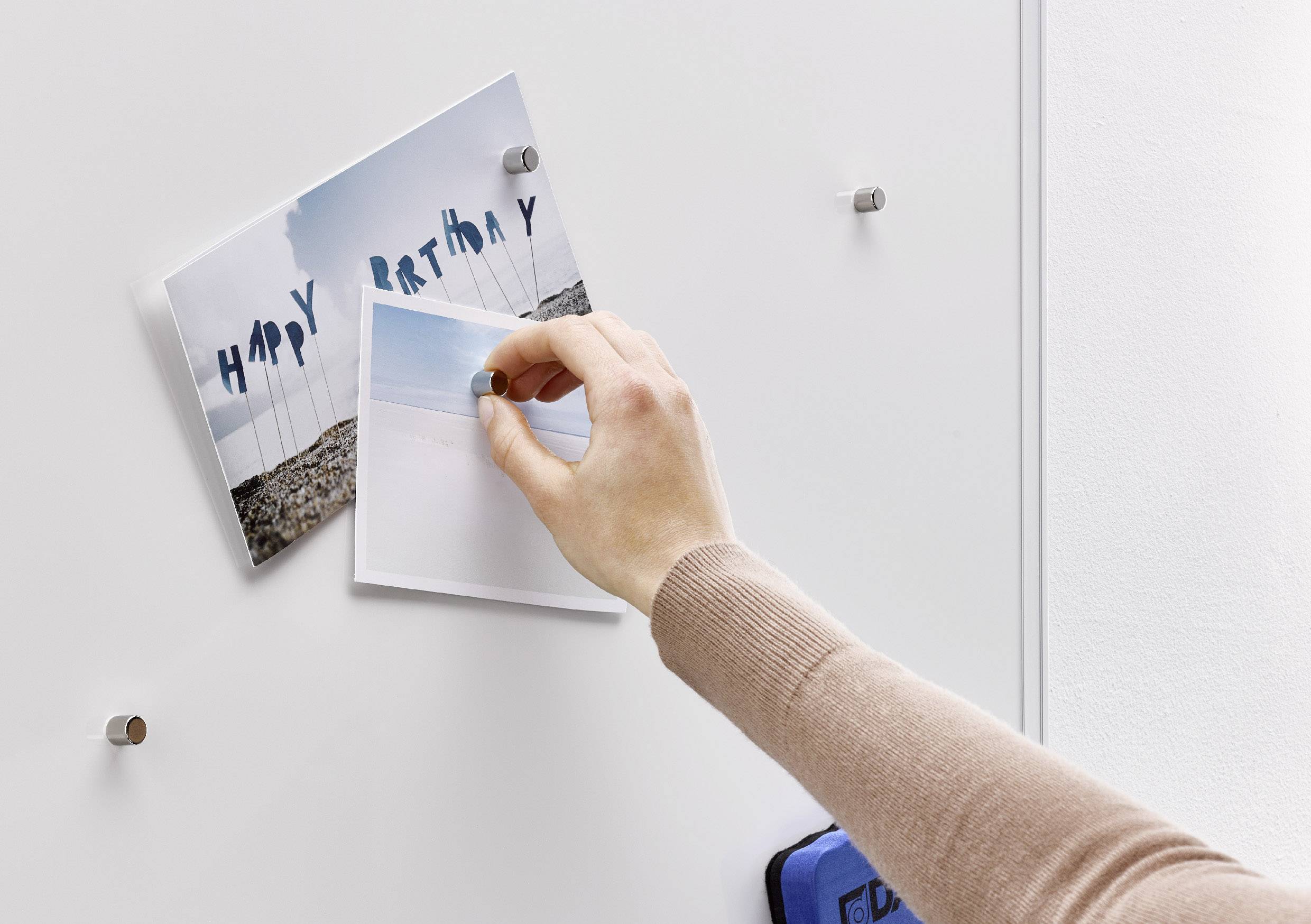 Dahle Magnet 95901 (Ø x H) 10 mm x 10 mm Zylinder Silber 4 St. 76-95901-14027