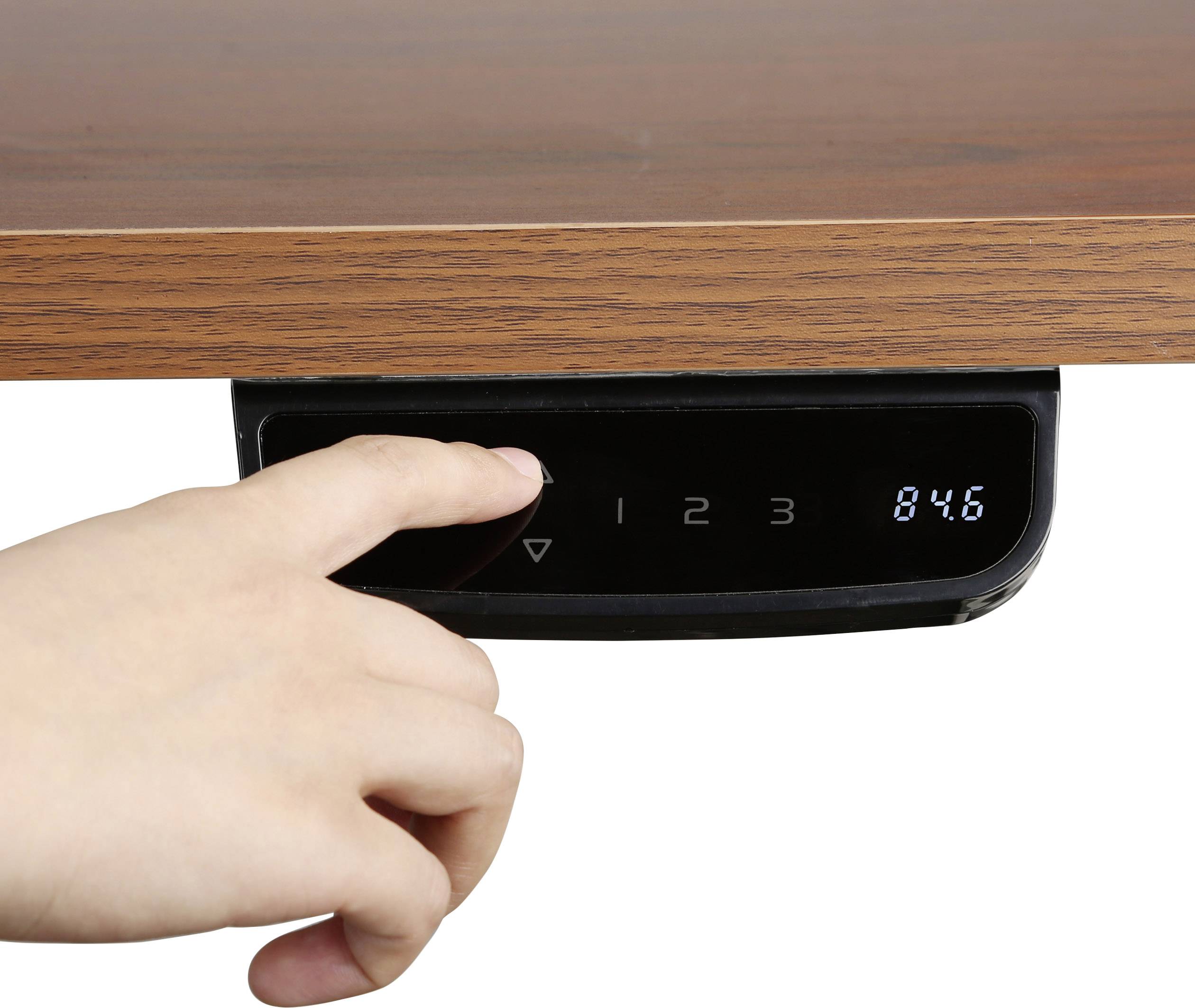 LogiLink Sitz-/Steh-Schreibtischgestell elektrisch höhenverstellbar Höhen-Bereich: 620 bis 1280 mm Schwarz EO0001 EO0001