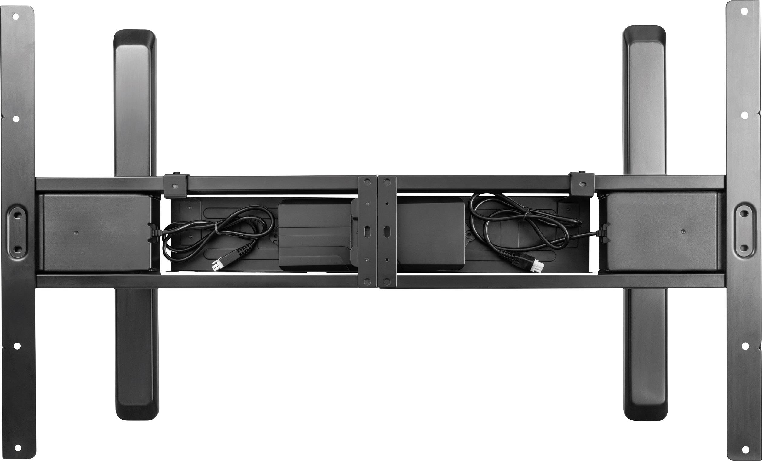 LogiLink Sitz-/Steh-Schreibtischgestell elektrisch höhenverstellbar Höhen-Bereich: 620 bis 1280 mm Schwarz EO0001 EO0001