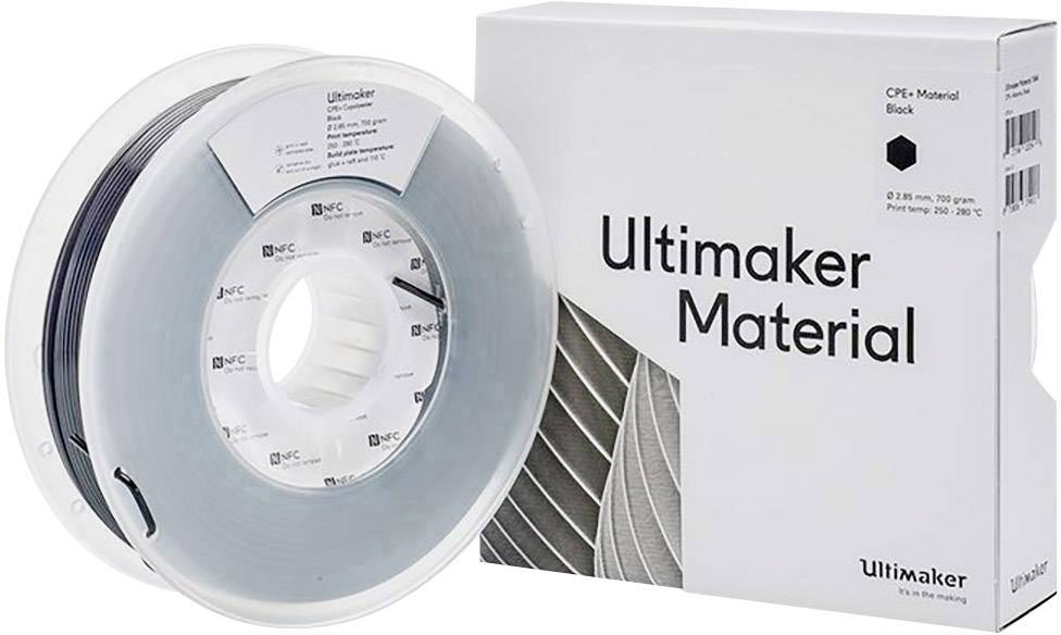 UltiMaker 1644 Filament CPE+ chemisch beständig 2.85mm 700g Schwarz 1St.
