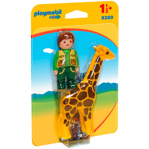 Playmobil Tierpfleger mit Giraffe 9380