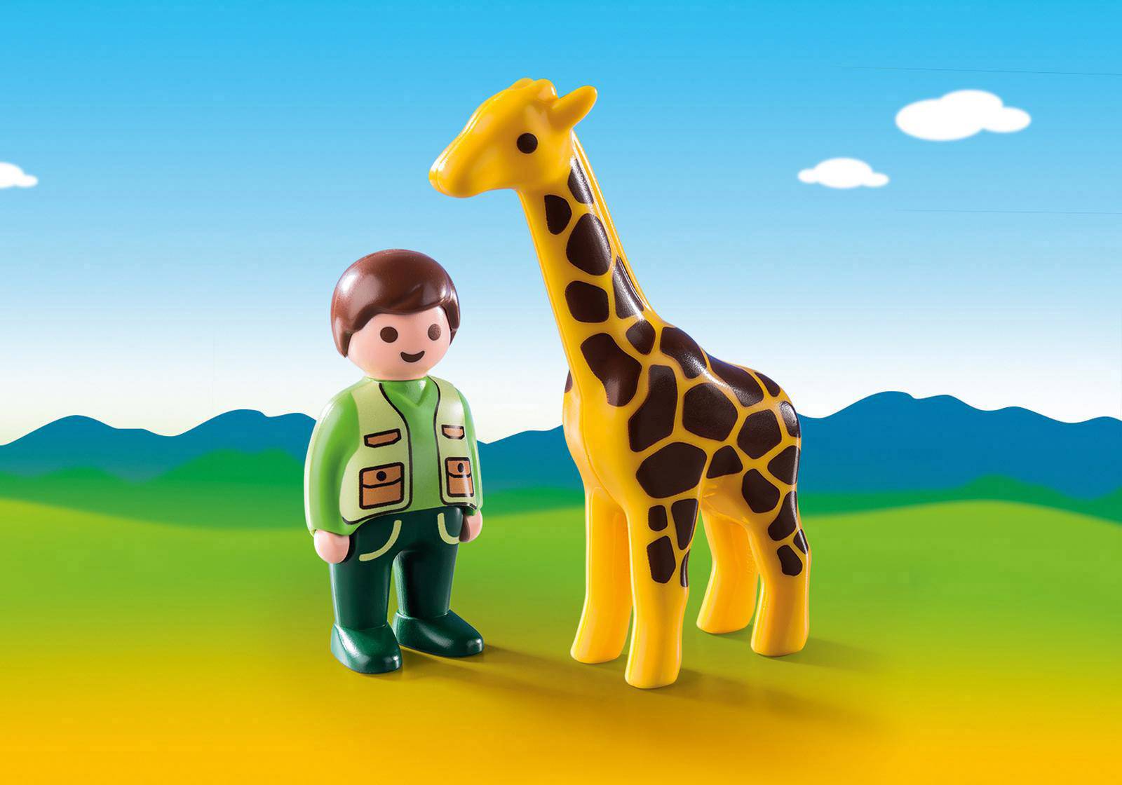 Playmobil Tierpfleger mit Giraffe 9380