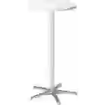 Maul Stehtisch Silber 9323102 Farbe der Tischplatte: Weiß Bodenschoner aus Kunststoff max. Höhe: 109.5cm Maul Stehtisch Silber 9323102 Farbe der Tischplatte: Weiß Bodenschoner aus Kunststoff max. Höhe: 109.5cm