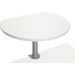 Maul Tischpult  Silber 9300902 Farbe der Tischplatte: Weiß mit Tischklemme