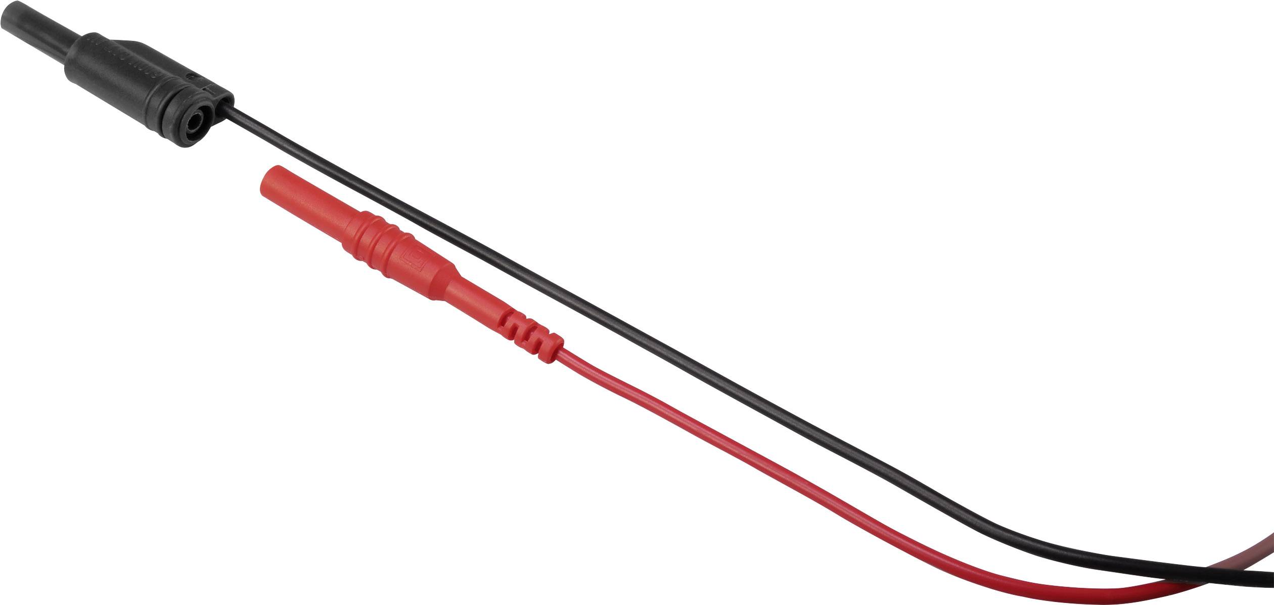 VOLTCRAFT MB-701 Batterie Messadapter - gerade Schwarz, Rot