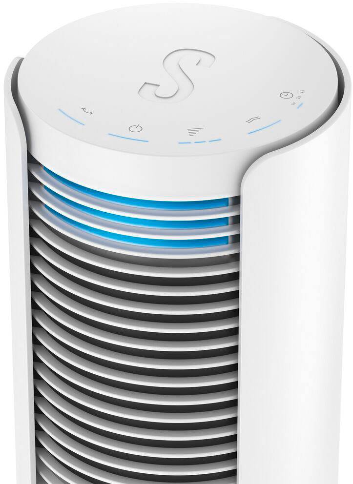 Stadler Form Peter weiß Turmventilator 60W (Ø x H) 24cm x 1090mm Weiß, Silber