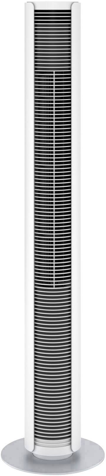 Stadler Form Peter weiß Turmventilator 60 W (Ø x H) 24 cm x 1090 mm Weiß, Silber Oszillierend, Timer, mit Fernbedienung, LED-Display