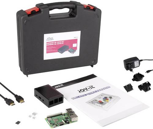 Retro Pi Set Raspberry Pi® 3 B+ 1GB 4 x 1.4GHz inkl. Gehäuse, inkl. Noobs OS, inkl. K