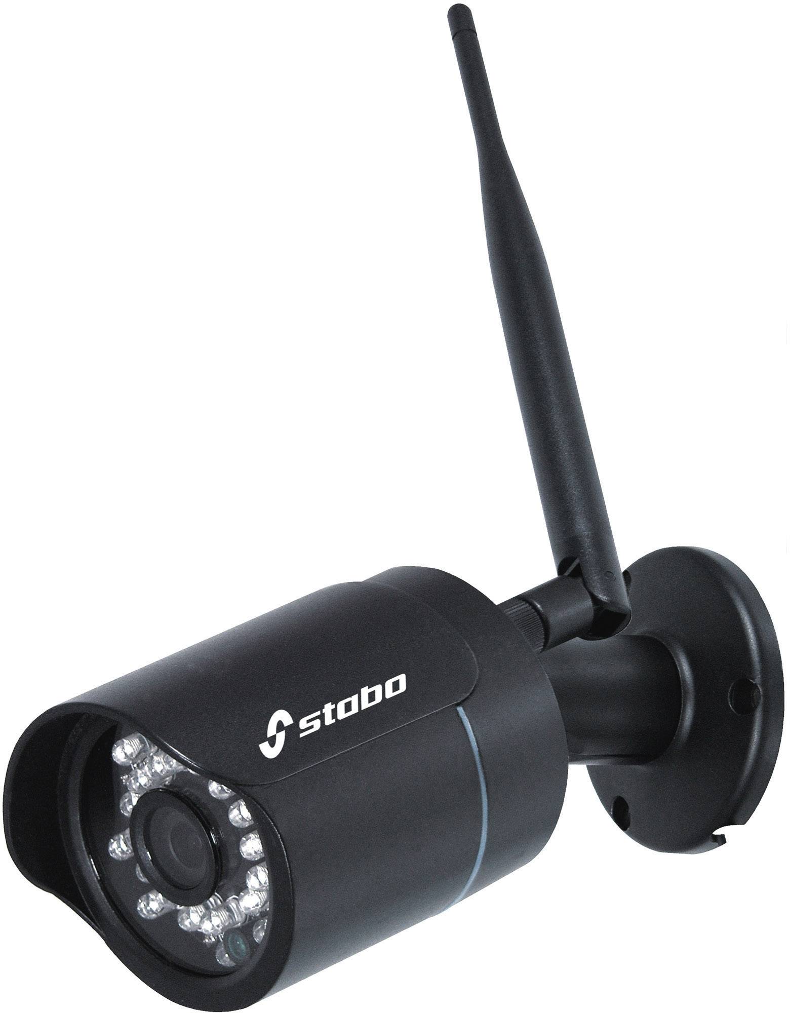 Stabo 51092 Funk-Überwachungskamera-Set 4-Kanal mit 1 Kamera 1280 x 720 Pixel 2.4GHz