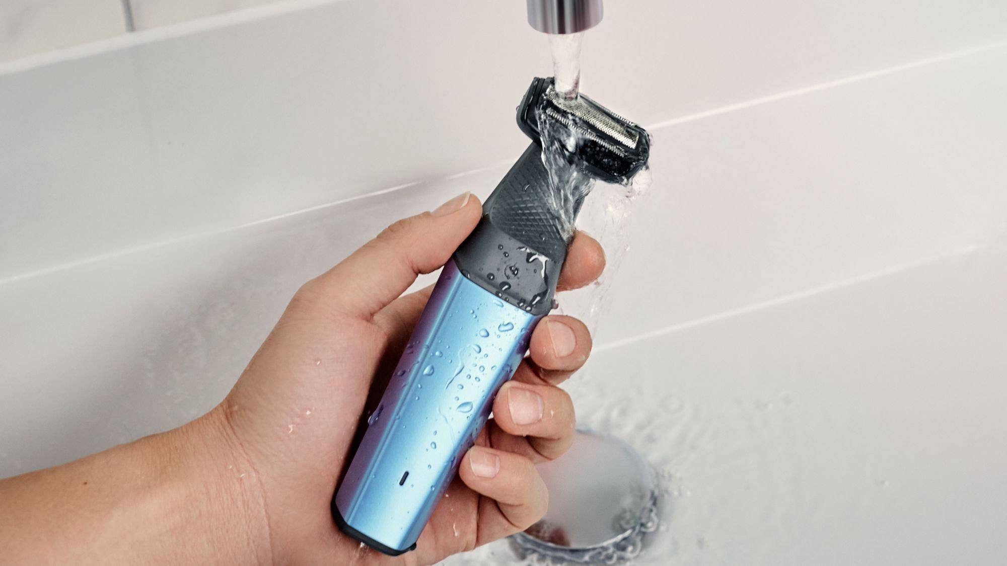 Philips BG3015/15 Körperhaartrimmer Blau (metallic), Schwarz