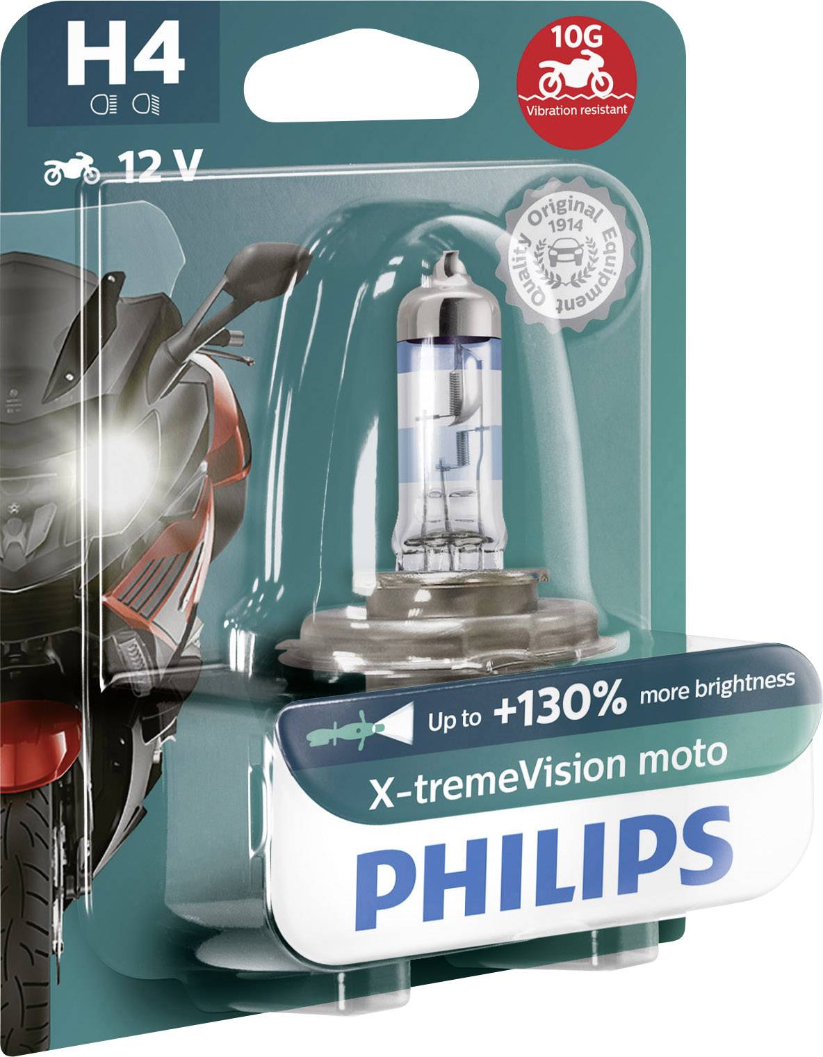 Philips Automotive 12342XV+BW Halogen Leuchtmittel X-Tremevision Moto H4 60/55W 12V