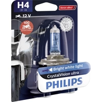 Philips Automotive 12342CVUBW Halogen Leuchtmittel CrystalVision ultra H4 60/55W 12V Philips Automotive 12342CVUBW Halogen Leuchtmittel CrystalVision ultra H4 60/55W 12V
