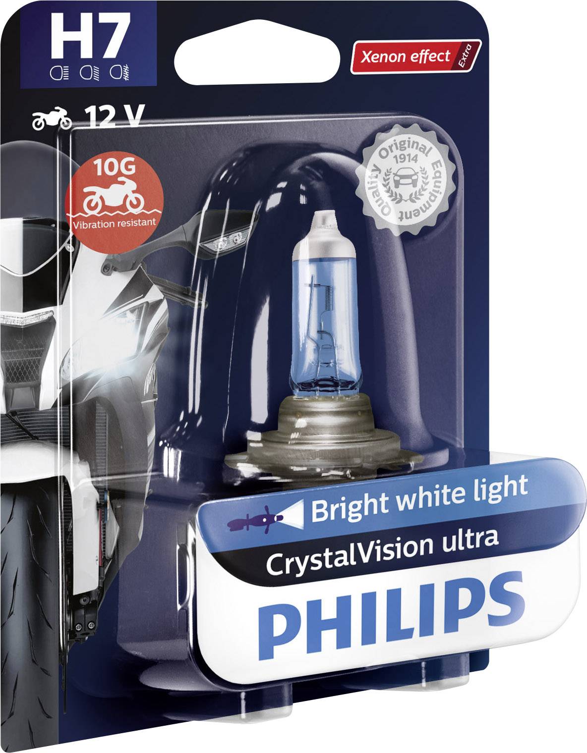 Philips 12972CVUBW Halogen Leuchtmittel CrystalVision ultra H7 55 W 12 V