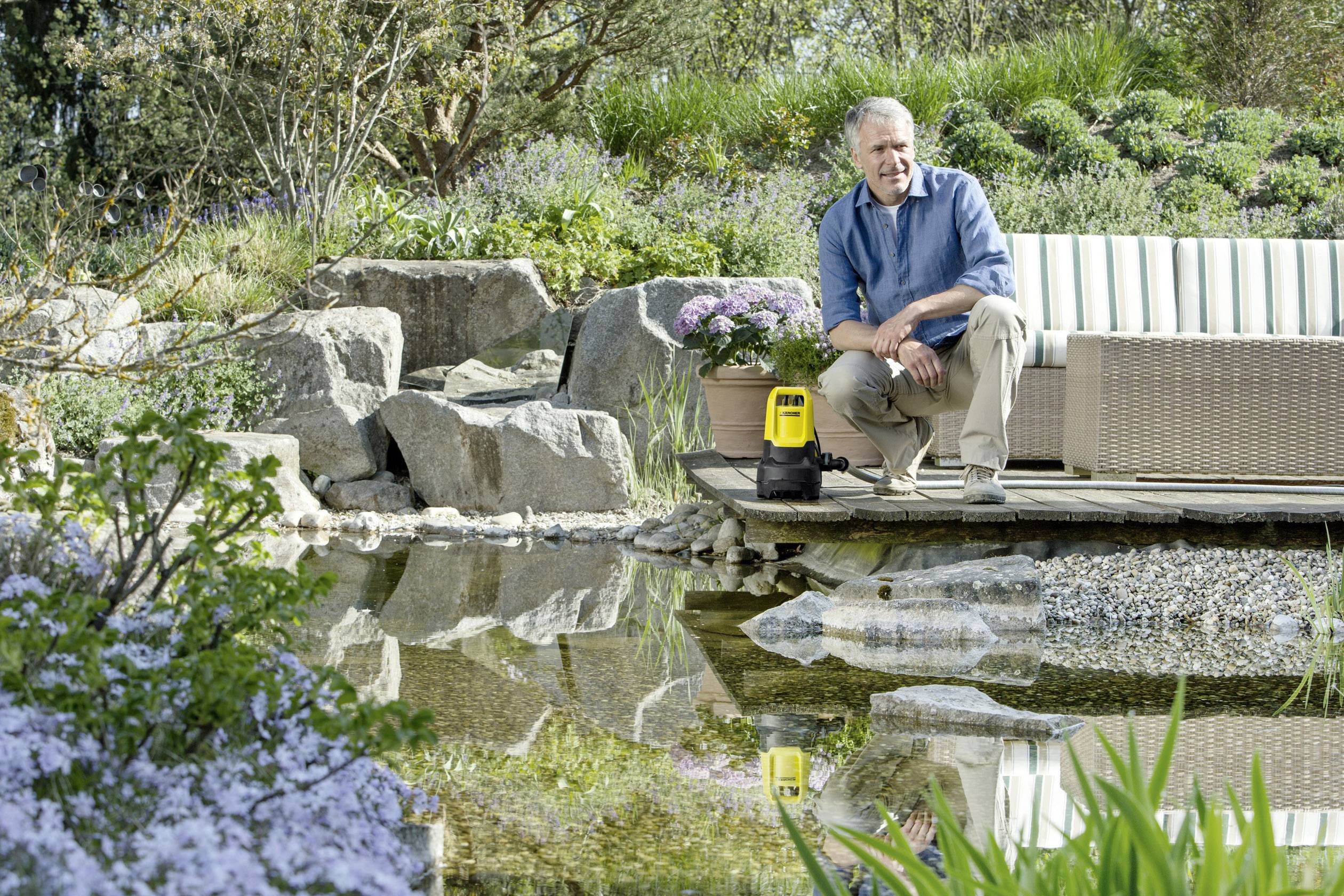 Kärcher Home & Garden 1.645-500.0 SP 1 Dirt Schmutzwasser-Tauchpumpe mehrstufig, mit Schutzkontaktstecker 5500 l/h 4.50 m