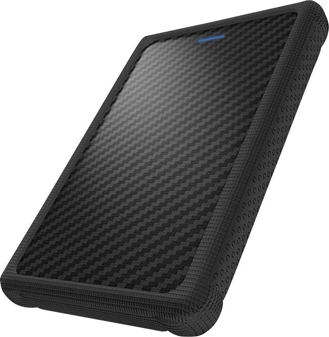 IB-223U3a-B; Ext. Gehäuse f. 2,5" SATA HDD zu USB3.0 Interface, schraubenlos, mit silicon protector, schwarz