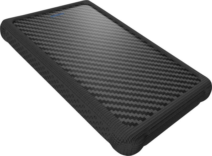 IB-223U3a-B; Ext. Gehäuse f. 2,5" SATA HDD zu USB3.0 Interface, schraubenlos, mit silicon protector, schwarz