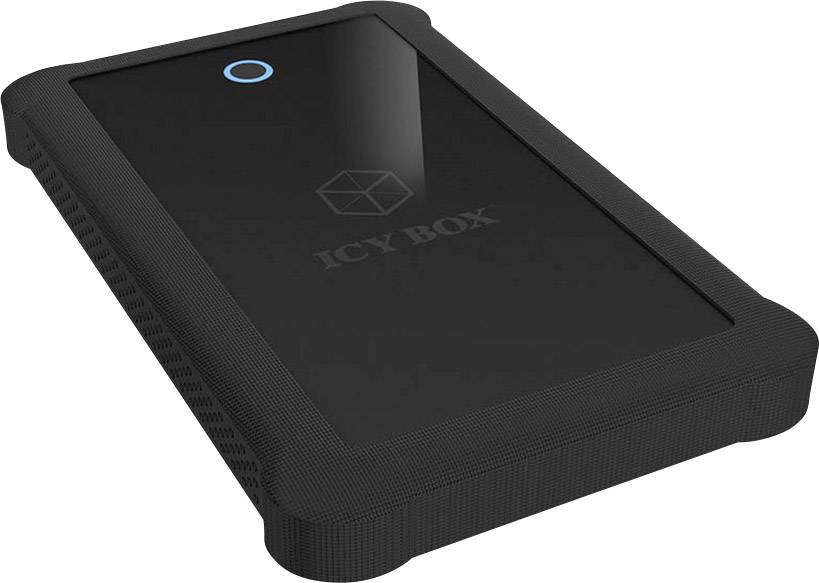 IB-233U3-B; Ext. Gehäuse für 2,5" SATA III (6 Gbit/s) HDD/SSD, USB 3.0 UASP Host, Silikon Schutzhülle