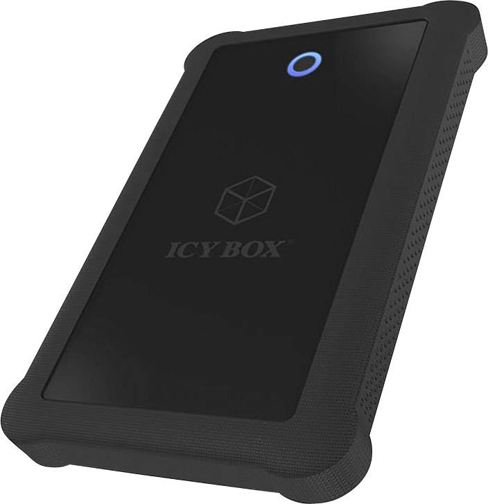 IB-233U3-B; Ext. Gehäuse für 2,5" SATA III (6 Gbit/s) HDD/SSD, USB 3.0 UASP Host, Silikon Schutzhülle