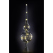 Krinner 76030 Weihnachtsbaumspitze Warmweiß LED Transparent Mundgeblasenes Glas, mit Schalter