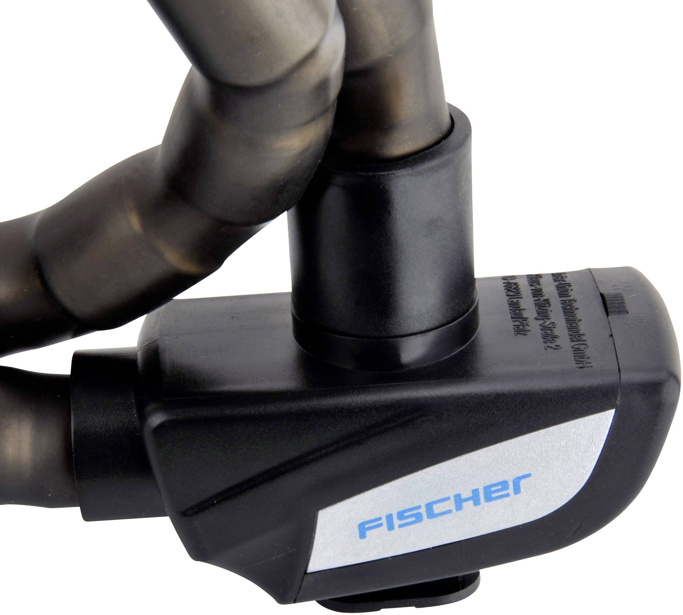 FISCHER FAHRRAD 85861 Gliederschloss Schwarz Schlüsselschloss