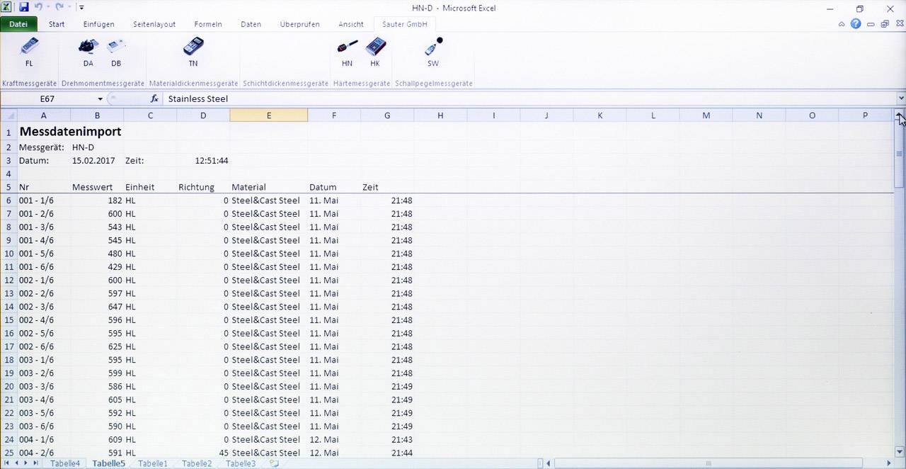 Sauter AFI-1.0 Mess-Software Passend für Marke (Messgeräte-Zubehör) DA, SAUTER DB, S