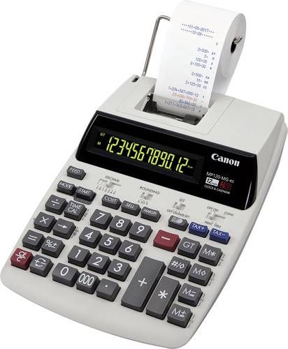 Canon MP120-MG-es II Druckender Tischrechner Weiß Display (Stellen): 12 netzbetrieben (B x H x T) 2